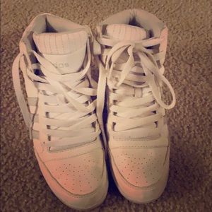 Adidas white high tops